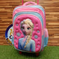 Frozen Elsa Themed School Trolley Bag for Grade 3 to Grade 6 (18030)