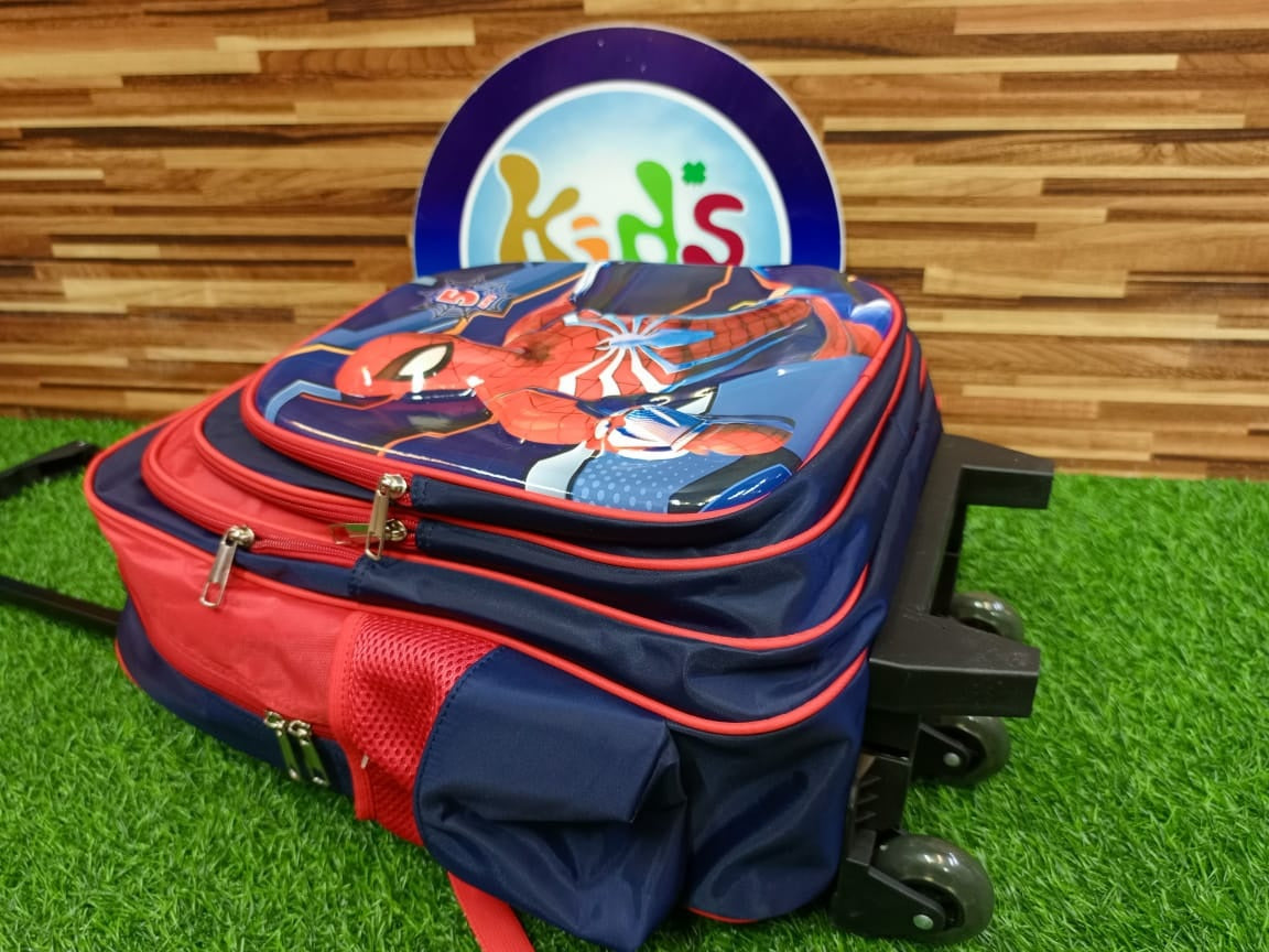 Spider Man Themed School Trolley Bag for Grade 3 to Grade 6 (18030)