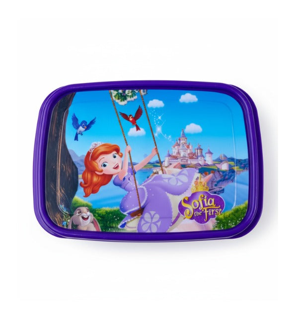 Sofia the First Three Portion Bento Lunch Box for Kids – Plastic, 7.5 x 5.5 Inches (2015)