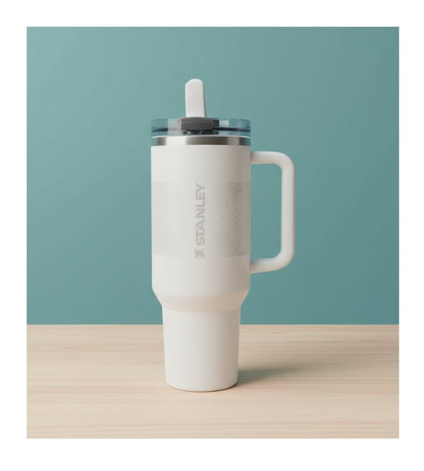 Stanley Pro Tour 40 oz Off White Flip Straw Tumbler – Premium Stainless Steel Insulated Water Cup