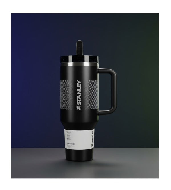 Stanley Pro Tour 40 oz Black Flip Straw Tumbler – Premium Stainless Steel Insulated Tumbler