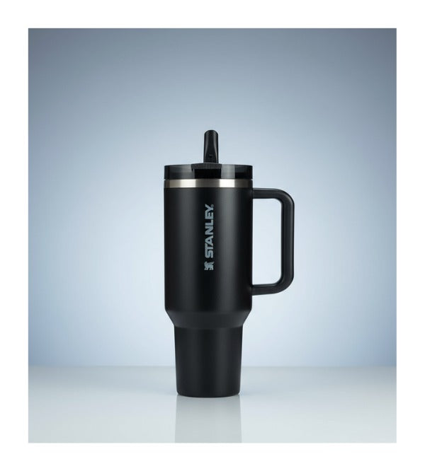 Stanley Pro Tour 40 oz Black Flip Straw Tumbler – Premium Stainless Steel Insulated Water Cup