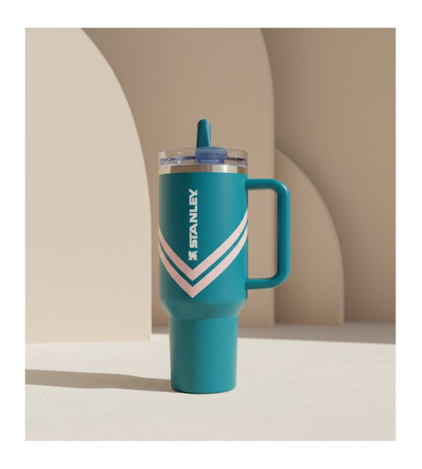 Stanley Pro Tour 40 oz Green Flip Straw Tumbler – Premium Stainless Steel Insulated Water Cup