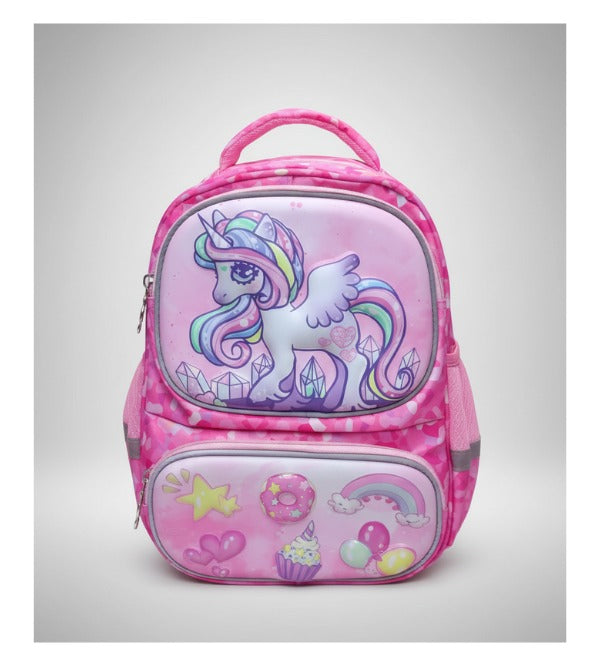 Unicorn 3D School Bag / Kids Travel Backpack – 12 Inches (HSD-2312)