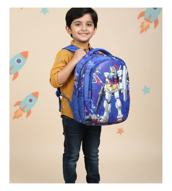 Gundam 3D School Bag – 15 Inch | Cute & Durable Backpack for Kids | Grade 1–2 (SMG-145)