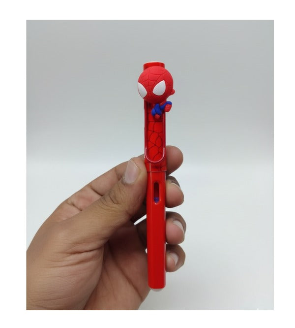 Spider Man Fountain Pen for Kids – Smooth Writing Pen Available in Red, Light Blue & Dark Blue (YM001)