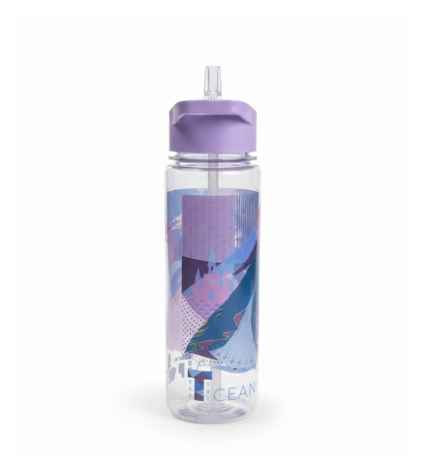 Elsa Botle Frozen Elsa Flip-Up Straw Water Bottle for Kids – 650ml (2002) – Kids Care