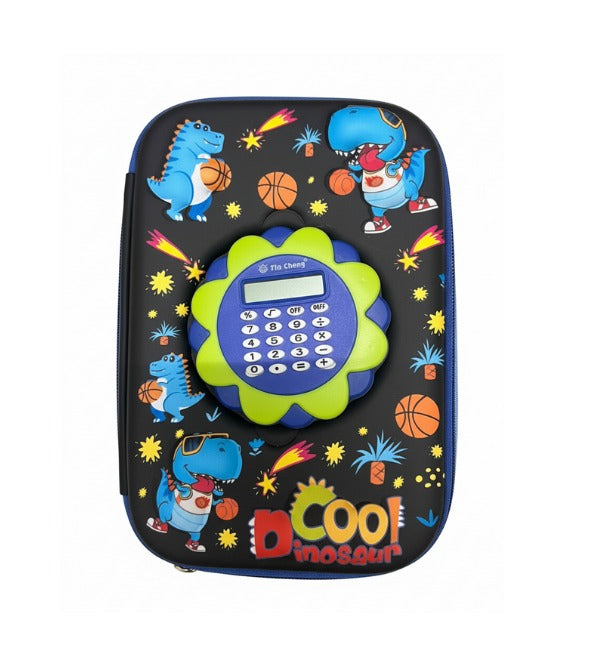 Cool Dinosaur 3D Stationery Organizer with Detachable Calculator (KC5922)