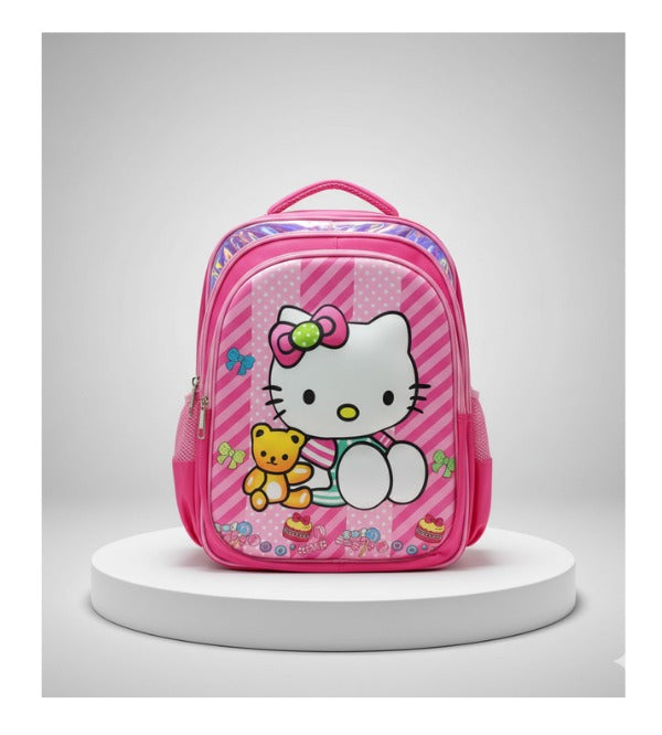Hello Kitty School Bag For Grade-1 And Grade-2 For Girls (16030)