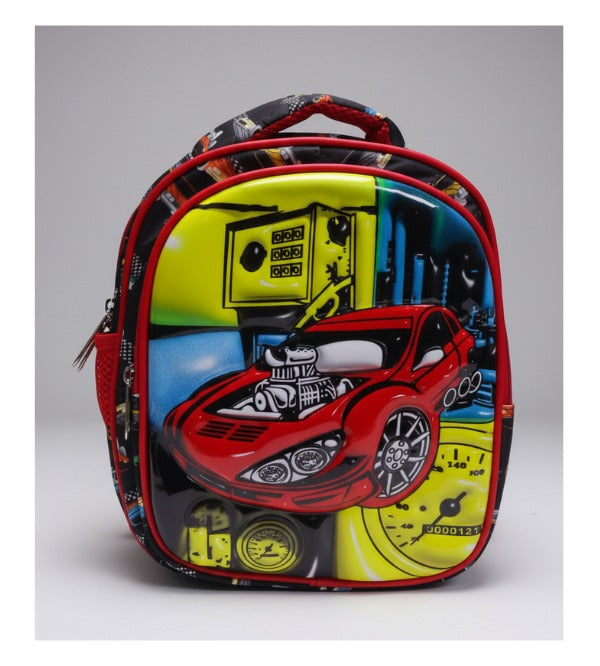 McQueen Cars Themed Small Premium Lunch Bag / Travel Backpack for Play Group (5909)