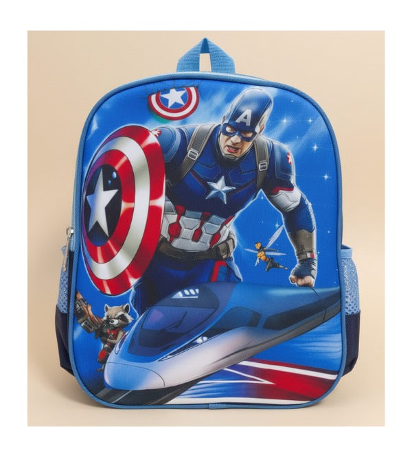 Captain America Themed School Bag For KG-1 & KG-2 (KC5274)