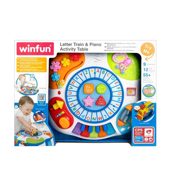 Winfun Letter Train & Piano Activty Table (0801)