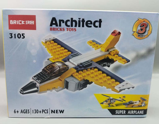 Super Airplane Architect Bricks Toy (3105)