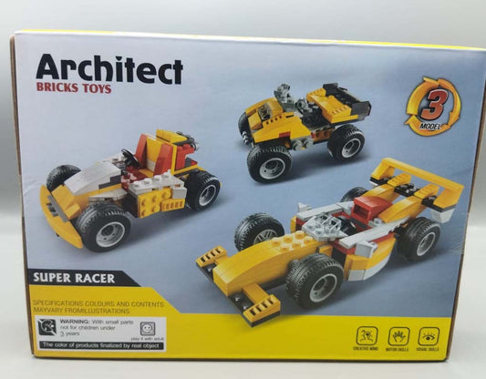 Super Racer Architect Bricks Toy (3106)