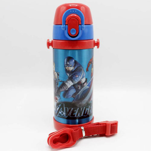 Load image into Gallery viewer, Avengers Blue Thermal Metallic Water Bottle (GX-350)
