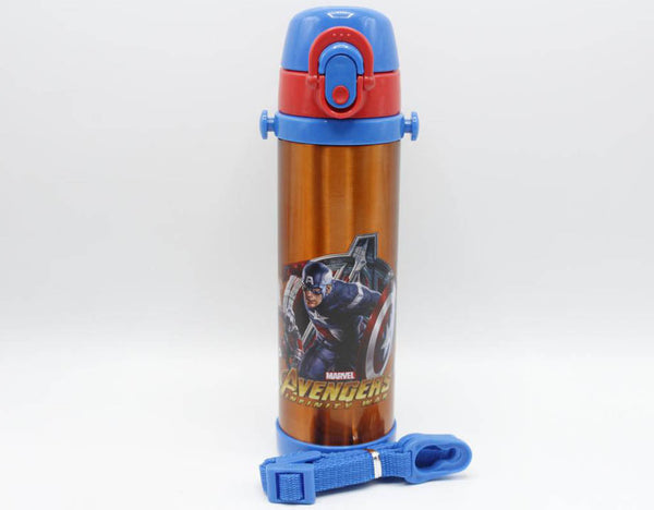 500 ml Avengers Red Thermal Metallic Water Bottle (GX-500)
