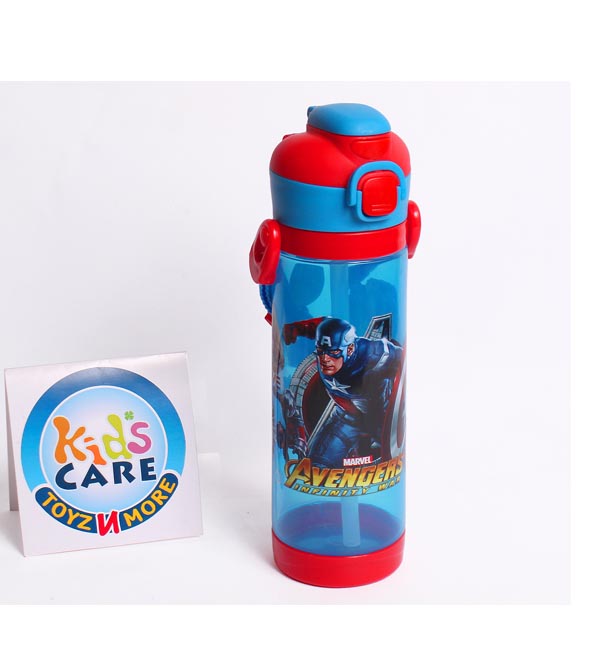 Avengers Themed Dual Option BPA Free 450 ml School Water Bottle (NPC-450)