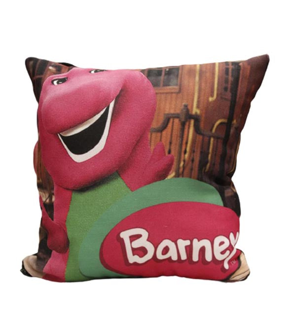 Barney Cushion 10X10 Inches
