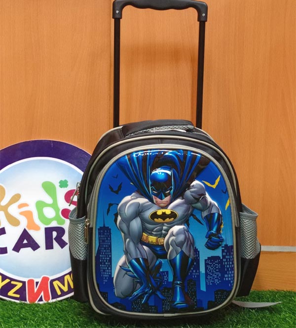 Batman Themed School Bag Trolley For KG-1 & KG-2 (13020N)