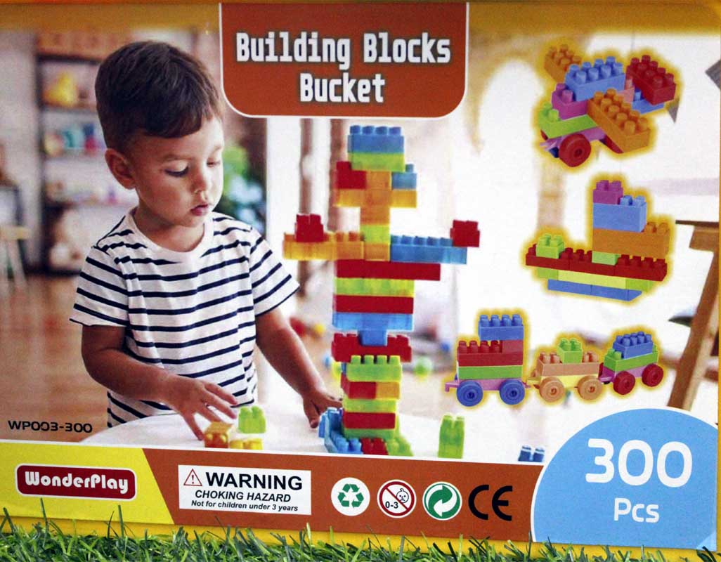 Building Blocks Bucket 300 Pcs (WP003-300)