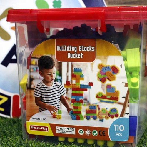 Load image into Gallery viewer, Building Blocks Bucket 110 Pcs (WP003-110)
