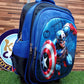 Captain America Themed School Trolley Bag for Grade 1 & Grade 2 (16030)