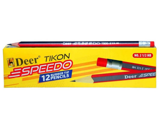 Deer Black Lead Tikon Speedo 12 Pc Pencils Set (7500-HB)