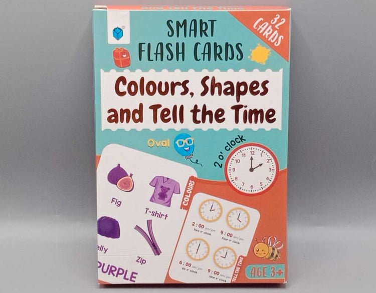 Smart Flash Cards - Colors, Shapes and Tell The Time – Kids Care