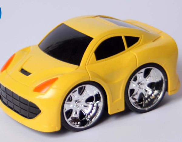 Friction Powered Model Toy Car Yellow (LY138L)