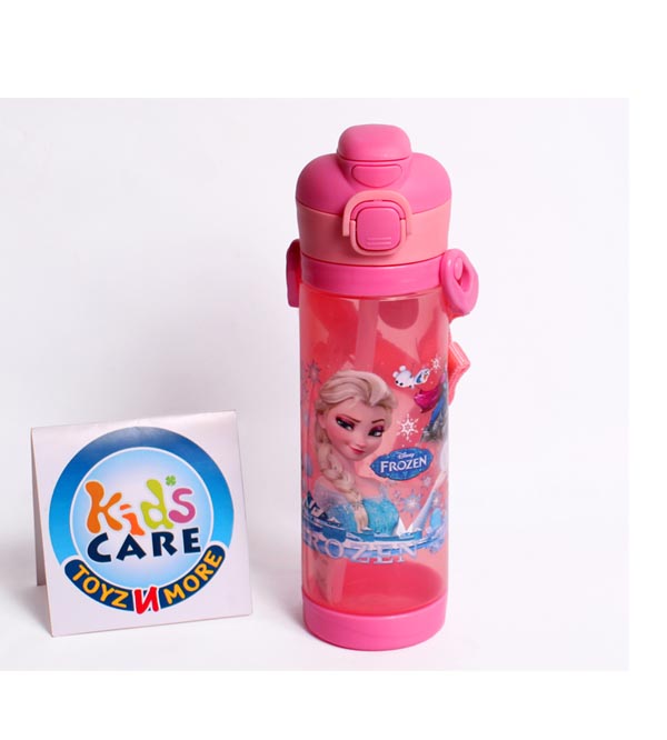 Frozen Anna & Elsa Themed Dual Option BPA Free 450 ml School Water Bottle (NPC-450)