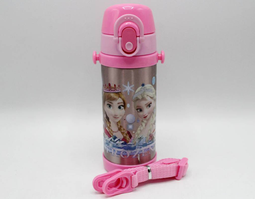 Frozen Pink Thermal Metallic Water Bottle (GX-350)