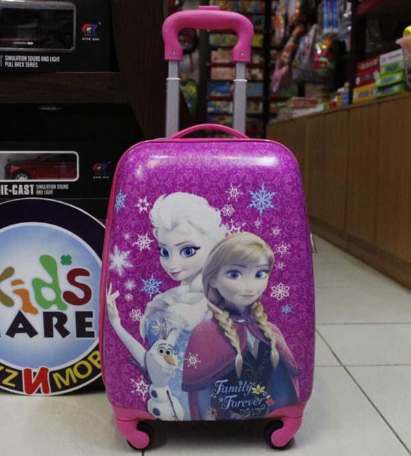 Frozen 4 Wheels Children Kids Luggage Travel Bag / Suitcase 16 Inches