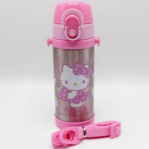 Load image into Gallery viewer, Hello Kitty Pink Thermal Metallic Water Bottle (GX-350)
