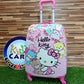 Hello Kitty 4 Wheels Children Kids Luggage Travel Bag / Suitcase 16 Inches