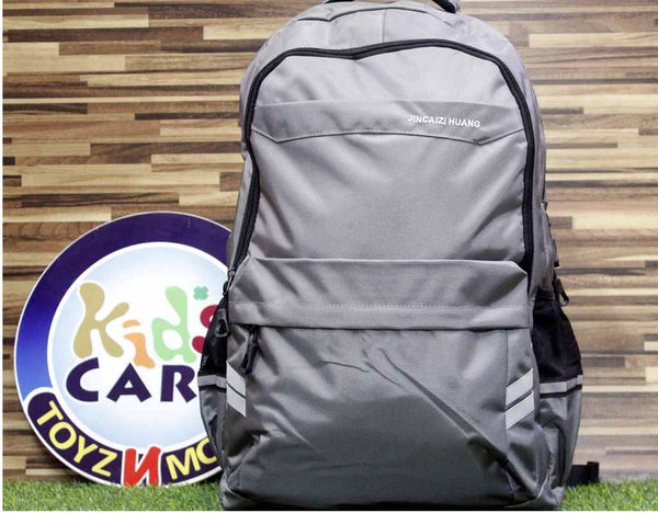 Jincaizi Premium Quality Big Size School Bag For Grade 6 to 8 Grey (A2339#)