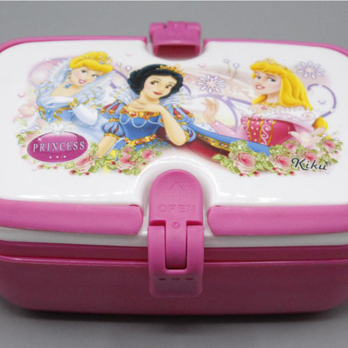Load image into Gallery viewer, Princess Two Level Lunch Box With Spoon &amp; Fork (KC5599)
