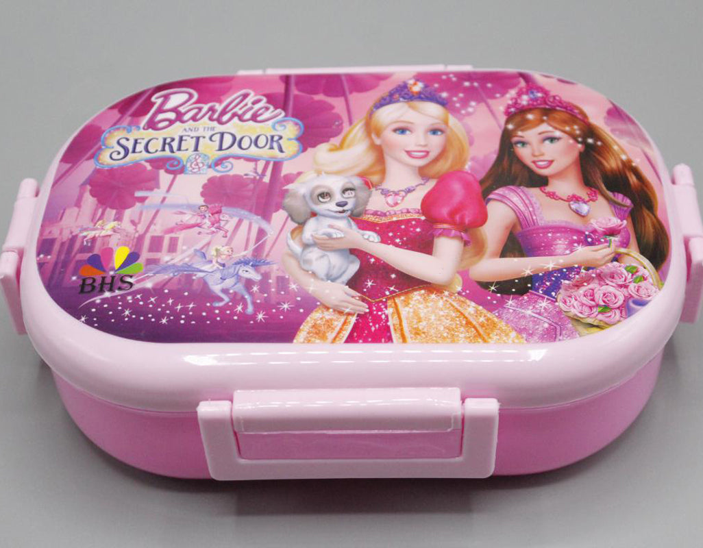 Barbie Lunch Box With Two Portions, Spoon & Fork (KC5271)