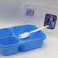 Frozen Lunch Box With Three Portions & Spork (KC5273)