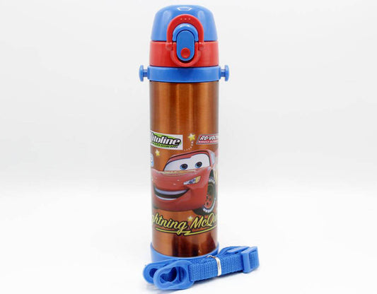 Mc Queen Cars Red Thermal Metallic Water Bottle (GX-500)