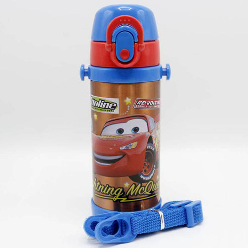 Load image into Gallery viewer, Mc Queen Cars Red Thermal Metallic Water Bottle (GX-350)
