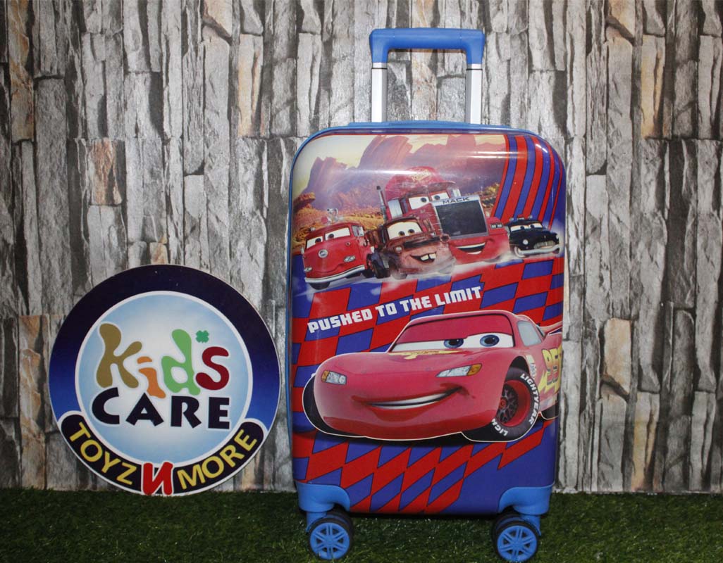 Mc Queen Cars 4 Wheels Children Kids Luggage Travel Bag / Suitcase 20 Inches