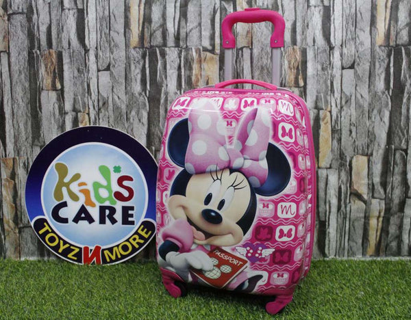 Minnie Mouse 4 Wheels Children Kids Luggage Travel Bag / Suitcase 16 Inches