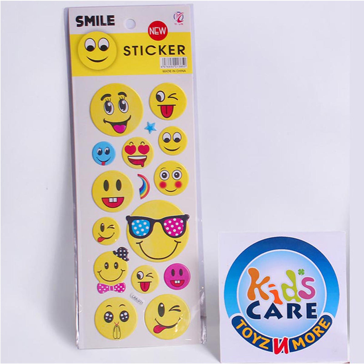 Kid Smiling Sticker Smiley Face Emoji Stickers Sheet (LXA-001) – Kids Care