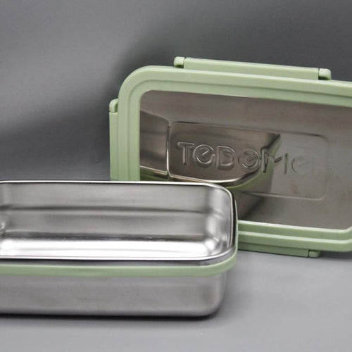 Load image into Gallery viewer, Tedemei Air Tight Stainless Steel Lunch Box Green (6577)

