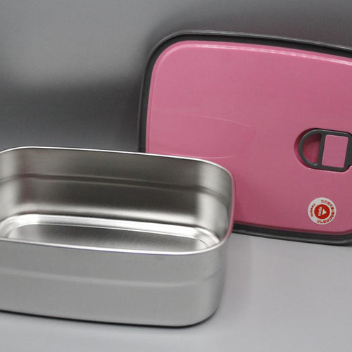 Load image into Gallery viewer, Tedemei Air Tight Stainless Steel Lunch Box Pink (6902)
