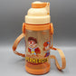 Super Heroes Water Bottle With Straw 400 ml Orange (KC5472)