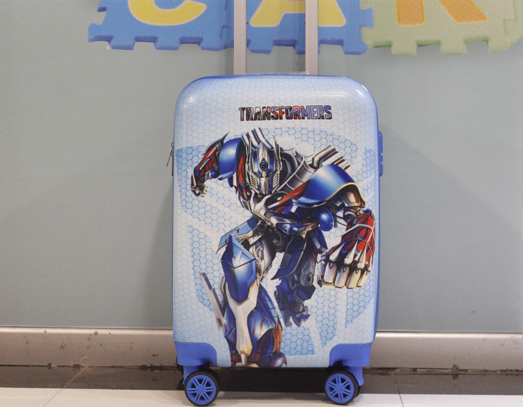 Transformers  4 Wheels Children Kids Luggage Travel Bag / Suitcase 20 Inches For Boys