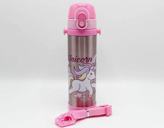 Unicorn Pink Thermal Metallic Water Bottle (GX-500)