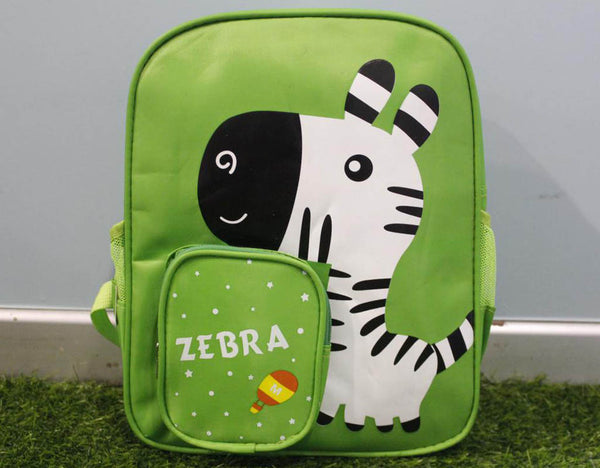 Zebra School Bag / Backpack for KG 1 & KG 2 Green (SSKK-40)