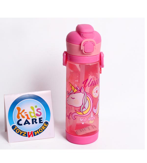 Unicorn Themed Dual Option BPA Free 450 ml School Water Bottle (NPC-450)